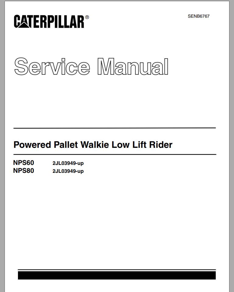 CAT Forklift NPS80 Service Manual 1