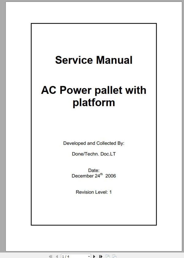CAT Forklift NPV20N Service Operation Maintenance Manual 2