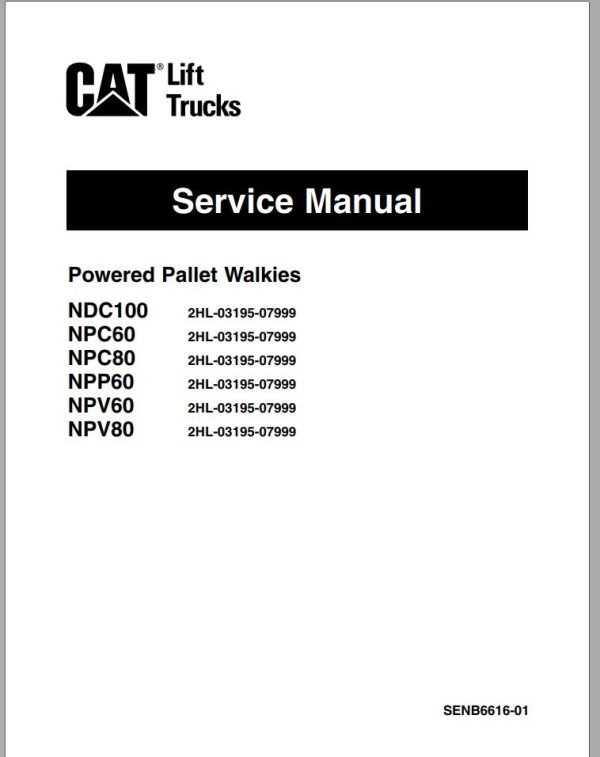 CAT Forklift NPV60 Service Manual