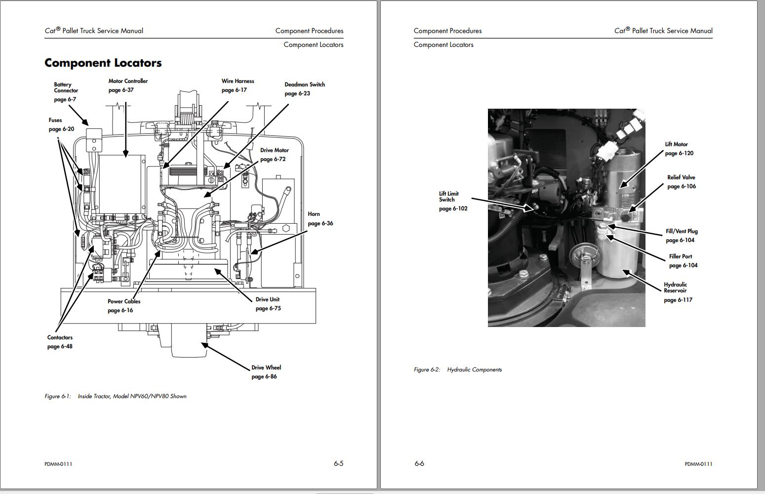 CAT Forklift NPV80 Service Manual