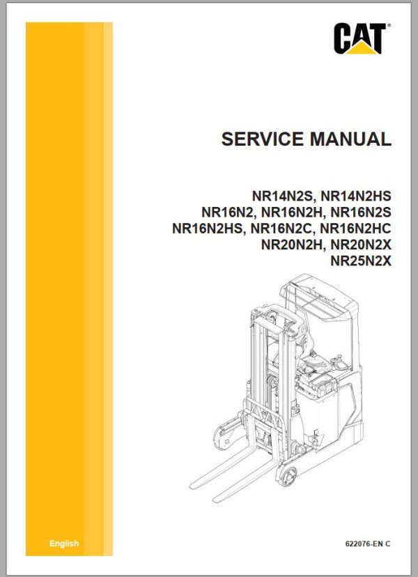CAT Forklift NR14N2HS NR14N2S Service Operation Maintenance Manual 2