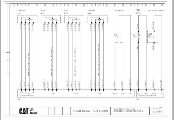 CAT Forklift NR14XC Service Operation Maintenance Manual 1