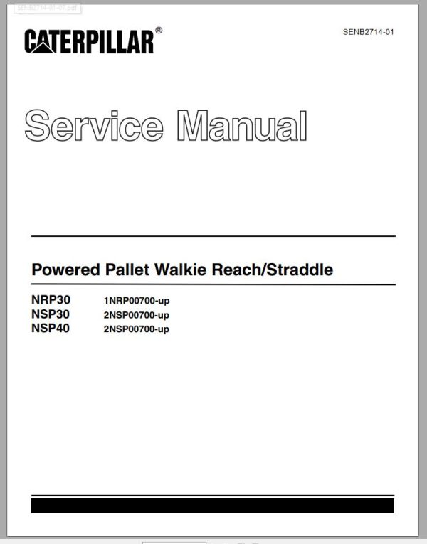 CAT Forklift NRP30 Service Manual
