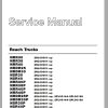 CAT Forklift NRR30 NRR30P NRR35 NRR35P NRR40 NRR45P Service Manual 1