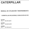 CAT Forklift NS1500R Service Operation Maintenance Manual