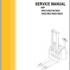 CAT Forklift NSP12N2I Service Operation Maintenance Manual 1