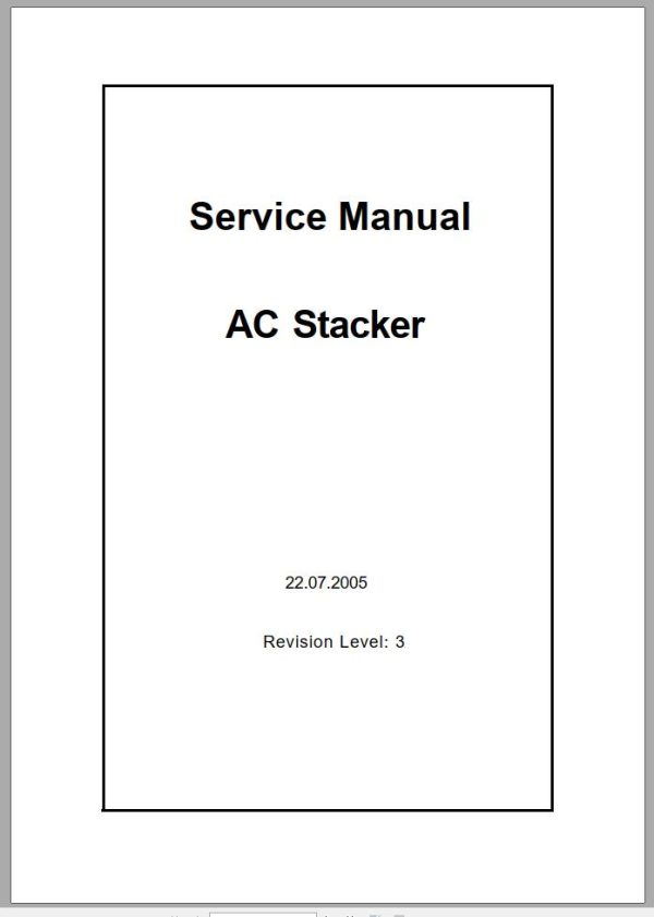 CAT Forklift NSP12NS Service Operation Maintenance Manual 1