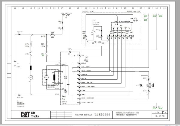 CAT Forklift NSP16K Service Operation Maintenance Manual 1