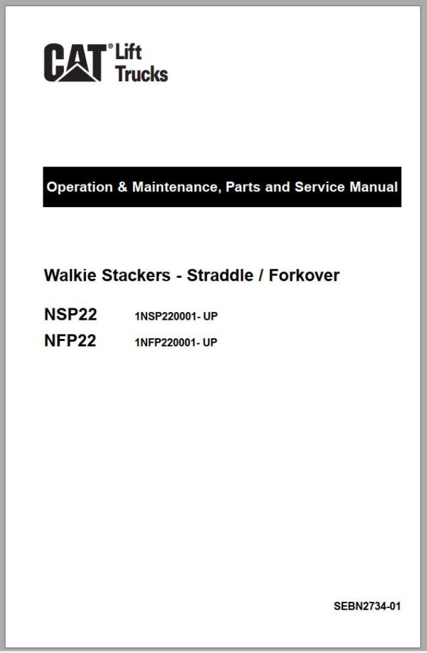 CAT Forklift NSP22 Service Manual