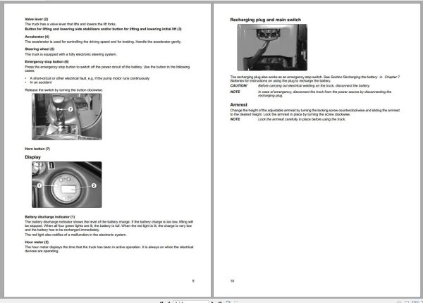 CAT Forklift NSR12K NSR16K NSR20K Service Operation Maintenance Manual 1