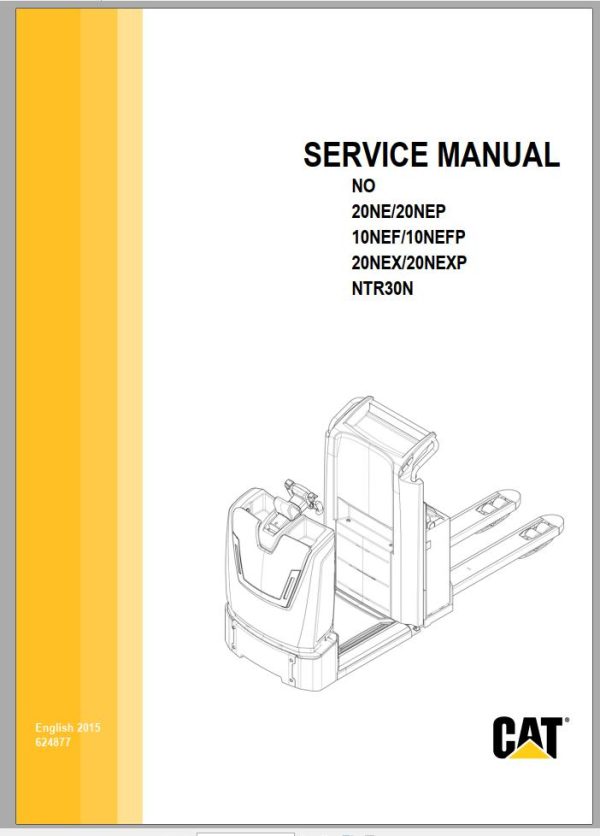 CAT Forklift NTR30N Service Operation Maintenance Manual 1