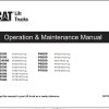 CAT Forklift P3000 P3500 Schematic Service Operation Maintenance Manual 1