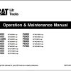 CAT Forklift P4000 P5000 P5000 P6500 P7000 Schematic Service Operation Maintenance Manual