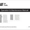CAT Forklift P5500 P6000 Schematic Service Operation Maintenance Manual 1