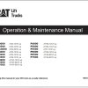 CAT Forklift PC4000 Schematic Service Operation Maintenance Manual