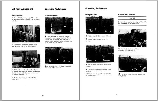 CAT Forklift R40 Operation Maintenance Manual 1