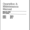 CAT Forklift R60 Operation Maintenance Manual