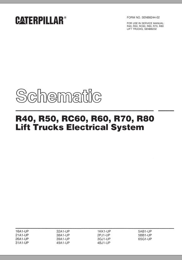 CAT Forklift RC60 Schematic