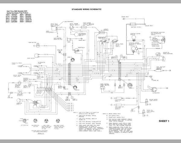 CAT Forklift RC60 Schematic 1