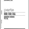 CAT Forklift T225 T250 T300 Spare Parts Manual