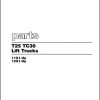 CAT Forklift T25 Spare Parts Manual