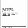 CAT Forklift T35C T45C Spare Parts Manual