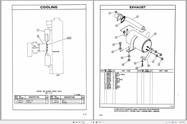 CAT Forklift T35C T45C Spare Parts Manual 1