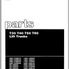 CAT Forklift T40 T50 Spare Parts Manual