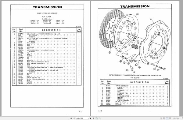 CAT Forklift T40 T50 Spare Parts Manual 1