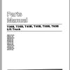 CAT Forklift T40B T45B T50B T60B Spare Parts Manual