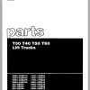 CAT Forklift T40B T45B T50B T60B Spare Parts Manual 1