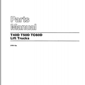 CAT Forklift T40D T50D Spare Parts Manual