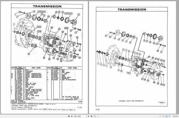 CAT Forklift T55B Spare Parts Manual 1