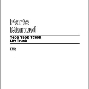 CAT Forklift TC60D Spare Parts Manual
