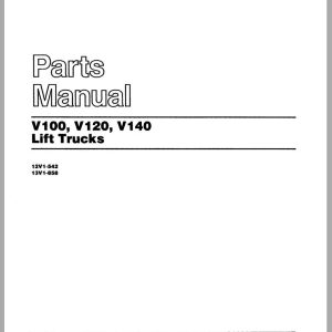CAT Forklift V100 V110 V120 Spare Parts Manual
