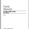 CAT Forklift V110B Spare Parts Manual