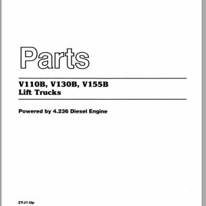 CAT Forklift V155B Spare Parts Manual
