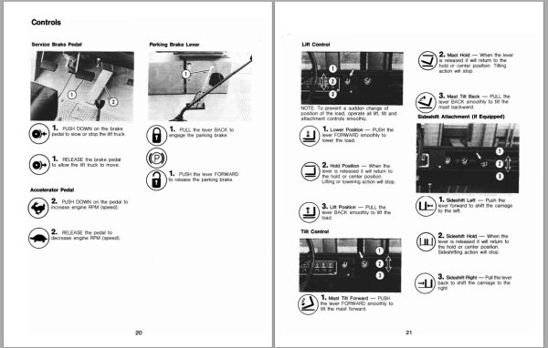CAT Forklift V160B Operation Maintenance Manual 1