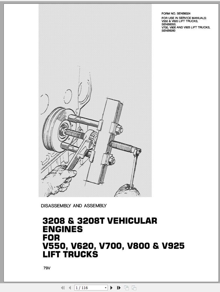 CAT Forklift V165C Service Manual
