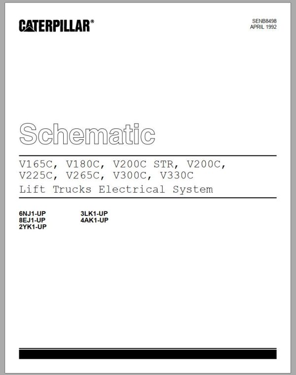 CAT Forklift V165C Service Manual 1