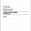 CAT Forklift V180B Spare Parts Manual