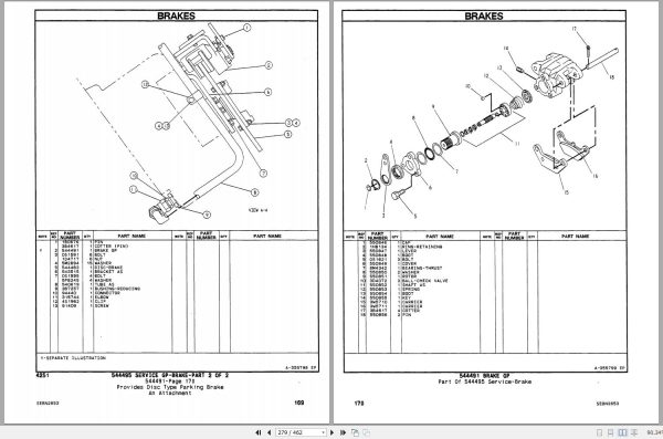 CAT Forklift V200B Spare Parts Manual 2