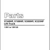 CAT Forklift V200HF Spare Parts Manual