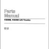CAT Forklift V225B Spare Parts Manual