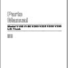 CAT Forklift V250 Spare Parts Manual