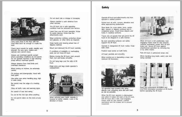 CAT Forklift V250B Operation Maintenance Manual 1