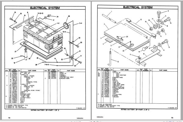 CAT Forklift V250B Spare Parts Manual 2