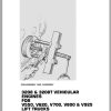 CAT Forklift V265C V300C V330C Spare Parts Manual