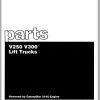 CAT Forklift V300B Operation Maintenance Manual