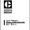 CAT Forklift V35 V45 Spare Parts Manual
